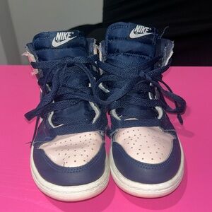 Blue and pink preschool Jordan Ones Size 13